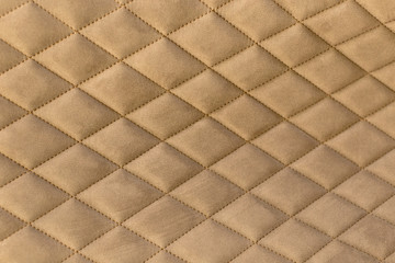 Decorative background of fabric with coach-type screed