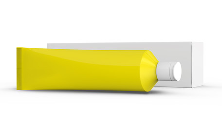 Toothpaste package mockup