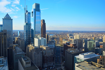 Philadelphia, Pennsylvania Skyline on a Sunny Day