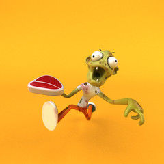 Fun zombie - 3D Illustration