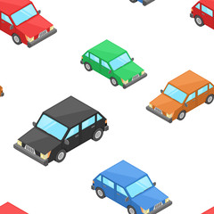 Isometric cars as seamless patter