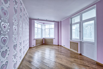 Russia,Moscow - empty interior in modern house.
