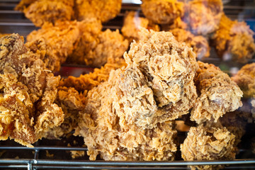 Crispy chicken fried delicious meal recipe