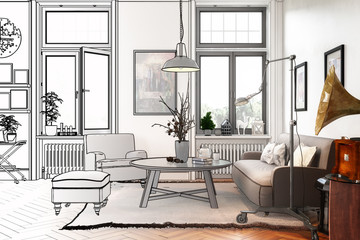 Modern Retro Style Apartment (draft)