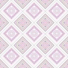 Seamless pattern with geometrical patterns in the Arab style.