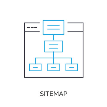 sitemap vector icon