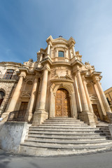 Fototapeta na wymiar Church of San Domenico - Noto Sicily Italy