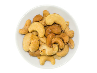 Cashew nuts roasted with salted.