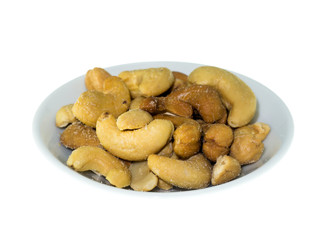 Cashew nuts roasted with salted.