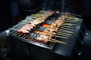Grilled pork. 