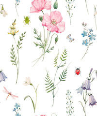 Obraz premium Watercolor floral pattern