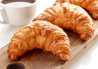 freshly baked croissants