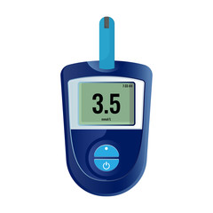 Modern electronic device that shows sugar level in blood