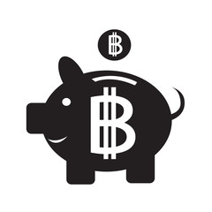 Fototapeta premium Bitcoin icon design