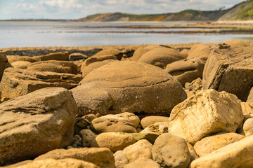 Stones at Osmington Bay, Osmington Mills, near Weymouth, Jurassic Coast, Dorset, UK