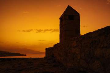 Sunset from fortezza of Rethymno, Crete - GreeceS