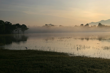 Kandamala Lake, close to Dambulla, Sri Lanka
