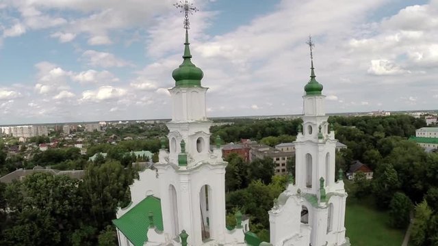 BELARUS, GRODNO - One Summer Day: Cathedral of St. Francis Xavier in Grodno