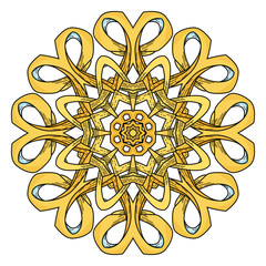 Mandala. Abstract decorative background. Islam, Arabic, oriental, indian, ottoman, yoga motifs.