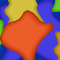 Colored Cutting Blurred Pattern