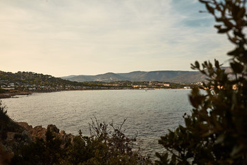 Bay of Le Lavandu, France in summer