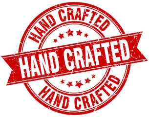 hand crafted round grunge ribbon stamp