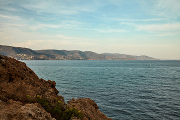Bay of Le Lavandu, France druing summer
