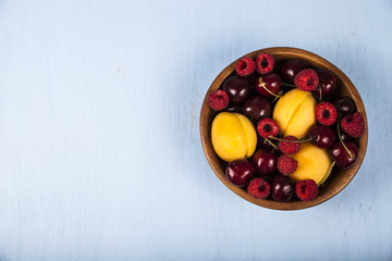 Ripe berries in a plate