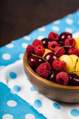 Ripe berries in a plate