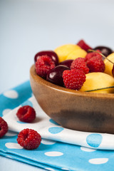 Ripe berries in a plate