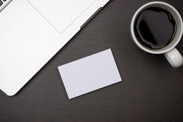 Obraz na płótnie Canvas Corporate stationery branding mock-up with Business card blank
