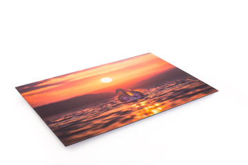 Canvas print of landscape scenery hung up on wall