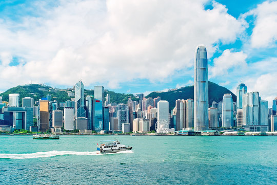 Victoria Harbour, Hong Kong Skyline
