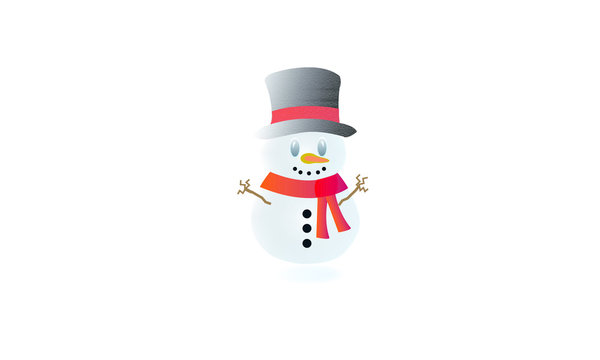 The Christmas snowman