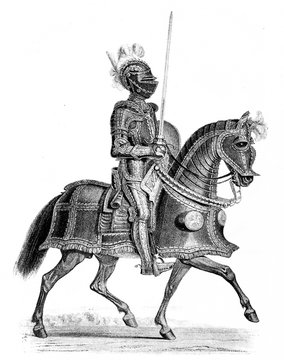German armor from the first part of the 16th century (from Spamers Illustrierte Weltgeschichte, 1894, 5[1], 265)