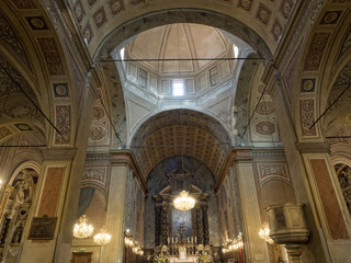 Obraz premium Ship and altar of Ajaccio Cathedral