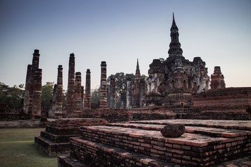 Obraz premium Ruin temple at Sukhothai Historical Park