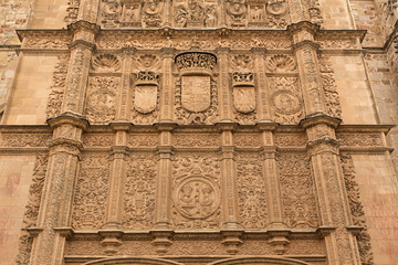 Universidad de Salamanca, fachada de las Escuelas Mayores. 