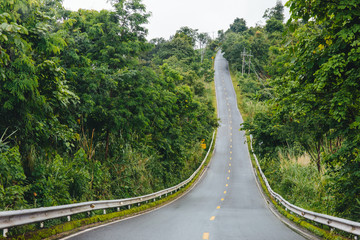 the contryside road in Thailand