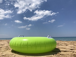 Yellow beach rubber gum