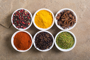 Colection of indian spices