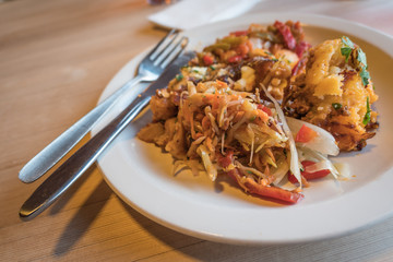 dinner at the mountain hotel