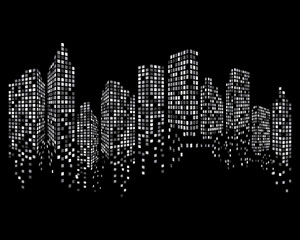 Fototapeta na wymiar Modern City skyline vector illustration