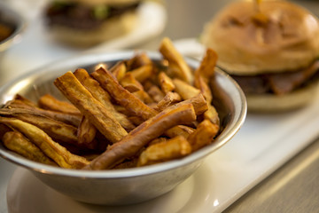 Idaho Potato French Fries Close Up