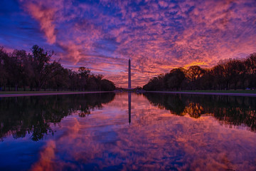 Sunrise at the Washington Monument