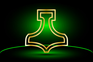 Thor hammer , Thor hammer vector illustration