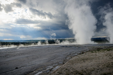 Fototapeta na wymiar Yellowstone plains