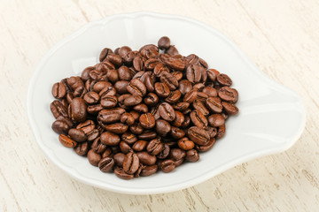 Roasted coffee beans