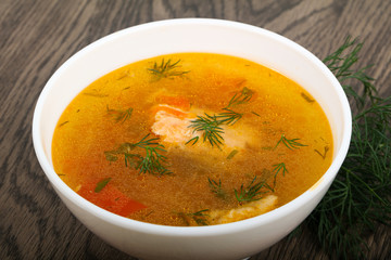 Salmon soup