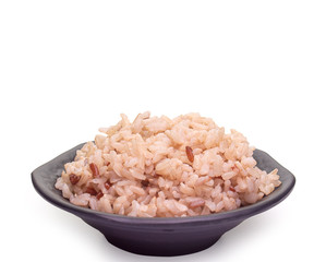 Fototapeta na wymiar brown rice in a bowl.